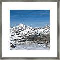 Swiss Glacier View Framed Print