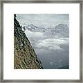 T-404101 Climbers On Sleese Mountain Framed Print