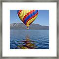 Tahoe Balloon. Framed Print