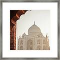 Taj Mahal Mosque View Ii Framed Print