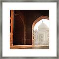 Taj Mahal Mosque View Iii Framed Print