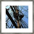 Tall Ship Design By John Foster Dyess Framed Print