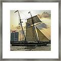 Tall Ship In Charleston Framed Print