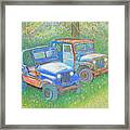Tancook Island Jeeps Framed Print