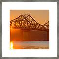 Tappan Zee Bridge At Sunset I Framed Print