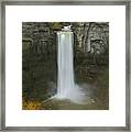 Taughannock Falls In Autumn Framed Print