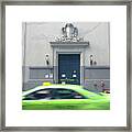 Taxi Cab At Station J, San Francisco Framed Print