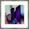 Tc Calligraphy 67 1 Al Qabid Framed Print