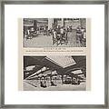 Inside Chicago Train Station - 1911 Framed Print
