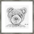 Teddybear Portrait Framed Print