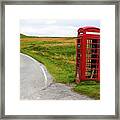 Telephone Booth On Isle Of Skye Framed Print