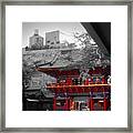 Temple In Tokyo Framed Print