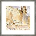 Temple Of Bacchus, Baalbek Framed Print