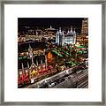 Temple Square Christmas Framed Print