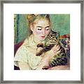 Tenderness Of A Woman Framed Print