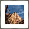 Tent Rock And Ponderosa Pine Framed Print