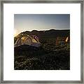 Tenting In The Midnight Sun Framed Print