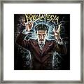 Tesla, Conductor Of Electricity Framed Print
