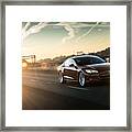 Tesla Model S Framed Print