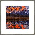 Teton Sky Highlights Framed Print
