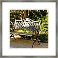 Texas Bench Framed Print