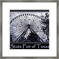 Texas Star Purple Poster Framed Print