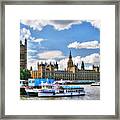 Thames River In London Framed Print