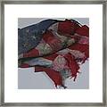 The 9 11 W T C Fallen Heros American Flag Framed Print