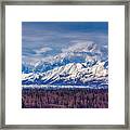 The Alaska Range At Mount Mckinley Alaska Framed Print