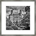 The Arlington Hotel - Hot Springs Arkansas - Black And White Framed Print