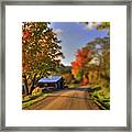 The Barn At The Bend Framed Print