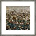 The Battle Of Lepanto Andries Framed Print