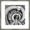The Big Well Black And White Framed Print