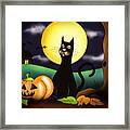 The Black Cat Framed Print