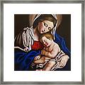 The Blessed Mother And The Infant Jesus Framed Print
