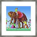 The Blind And The Elephant Framed Print