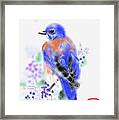 The Bluebird Sings Framed Print