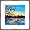 The Blues Of Winter Framed Print