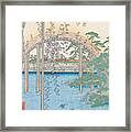 The Bridge With Wisteria Framed Print