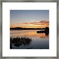 The Brink - Pawcatuck River Sunrise Framed Print