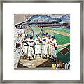 The Brooklyn Dodgers In Ebbets Field Framed Print