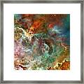 The Carina Nebula Panel Number Three Out Of A Huge Three Panel Set Framed Print