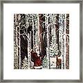 The Christmas Forest Visitor Framed Print
