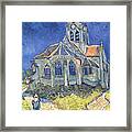 The Church At Auvers Sur Oise Framed Print