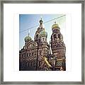 The Church Of Our Savior On Spilled Framed Print