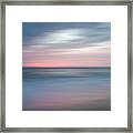 The Colors Of Evening On The Beach Landscape Photograph Framed Print