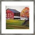 The Corn Maze Barn Framed Print