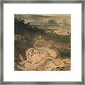 The Country Of The Iguanodon Framed Print