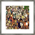 The Crowd Framed Print