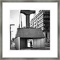 The Diving Bell - Dublin, Ireland - Black And White Street Photography Framed Print